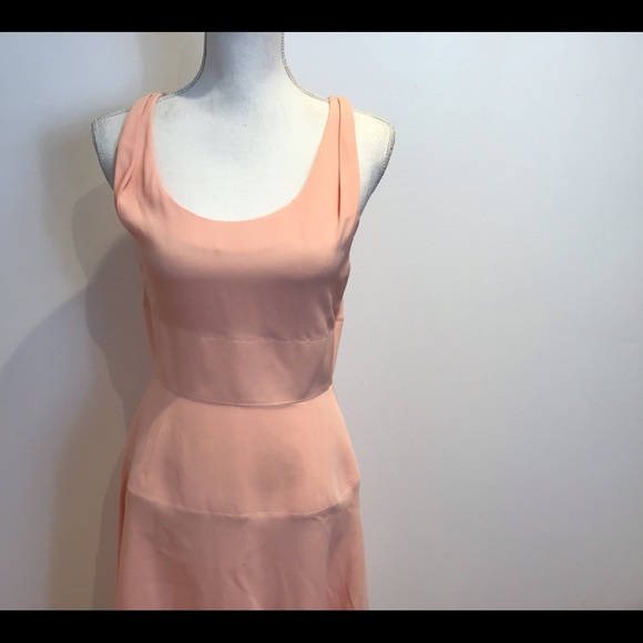 BALENCIAGA PARIS NWT A LINE DRESS NUDE PEACH SZ 6 - Picture 2 of 9